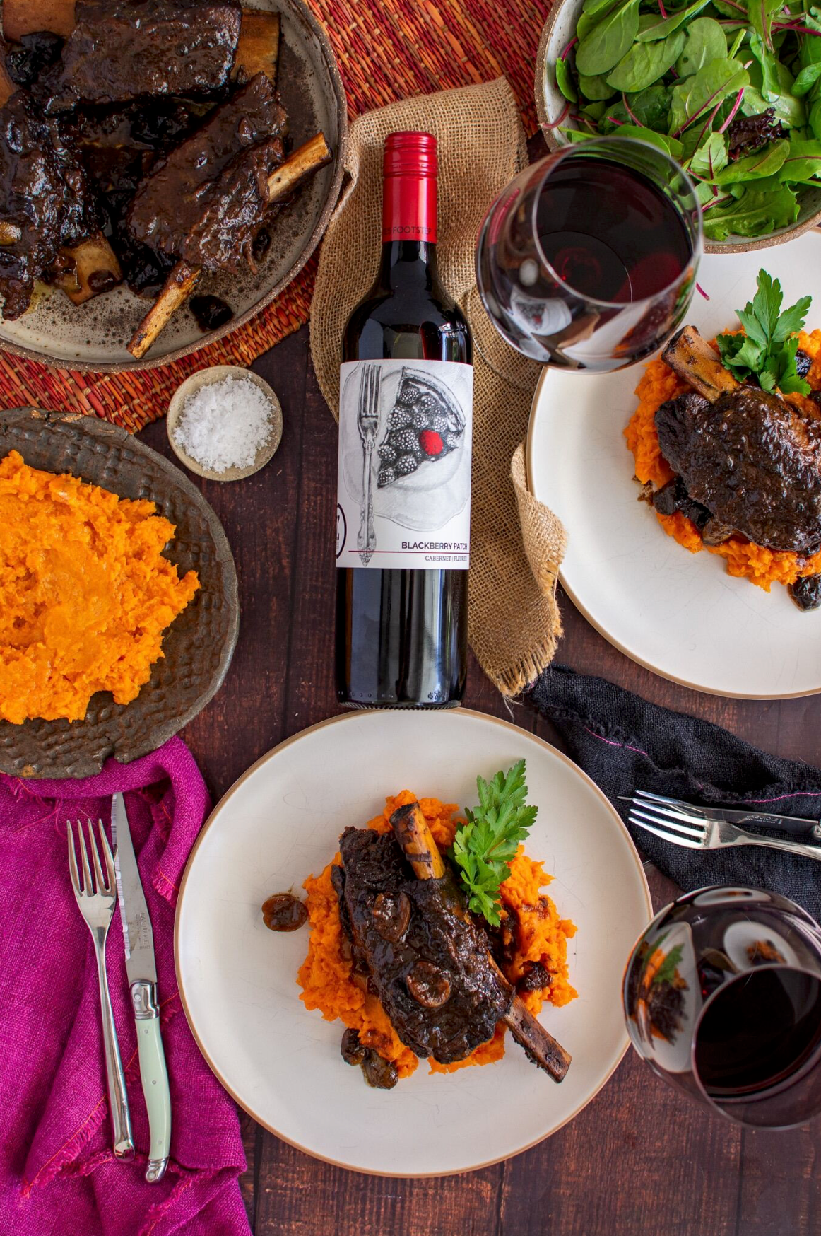 Braised Short Ribs &amp; Blackberry Patch Cabernet: A Match Made in Culinary Heaven